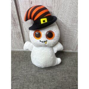Halloween Ty Beanie Baby NightCap Ghost Plush Striped Witch Hat Collectible